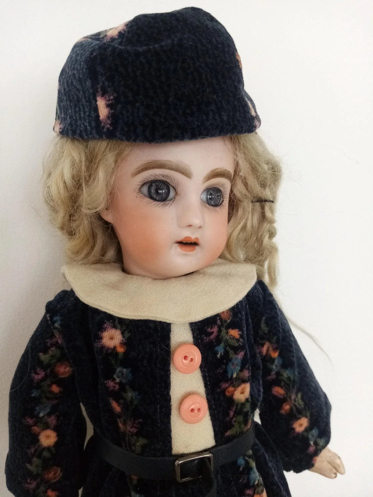 Poupée ancienne premiere Bleuette Jumeau Bleuette robe GL