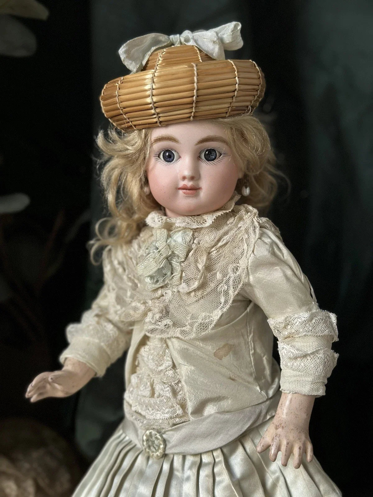 Poupée Ancienne En Porcelaine Steiner Figure C Bourgoin Bourrelet Antique Doll