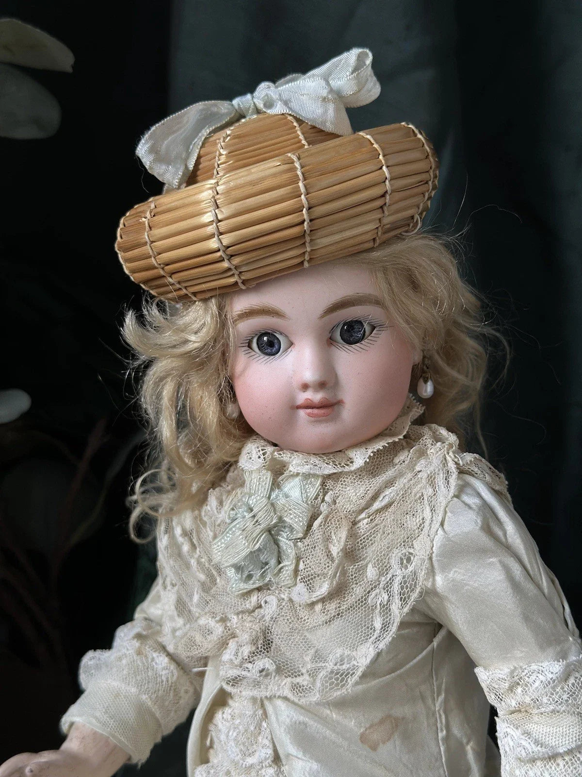 Poupée Ancienne En Porcelaine Steiner Figure C Bourgoin Bourrelet Antique Doll