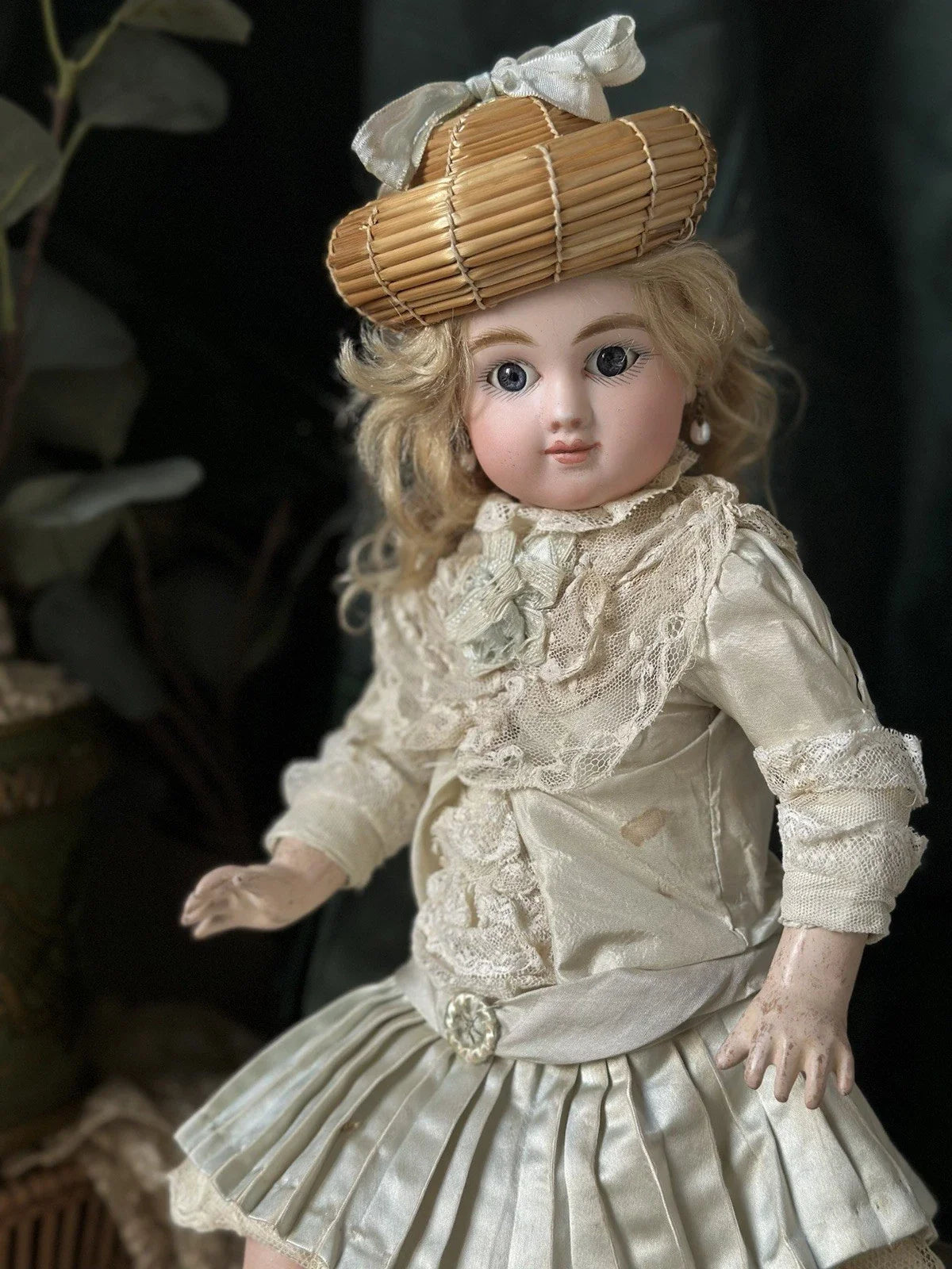 Poupée Ancienne En Porcelaine Steiner Figure C Bourgoin Bourrelet Antique Doll