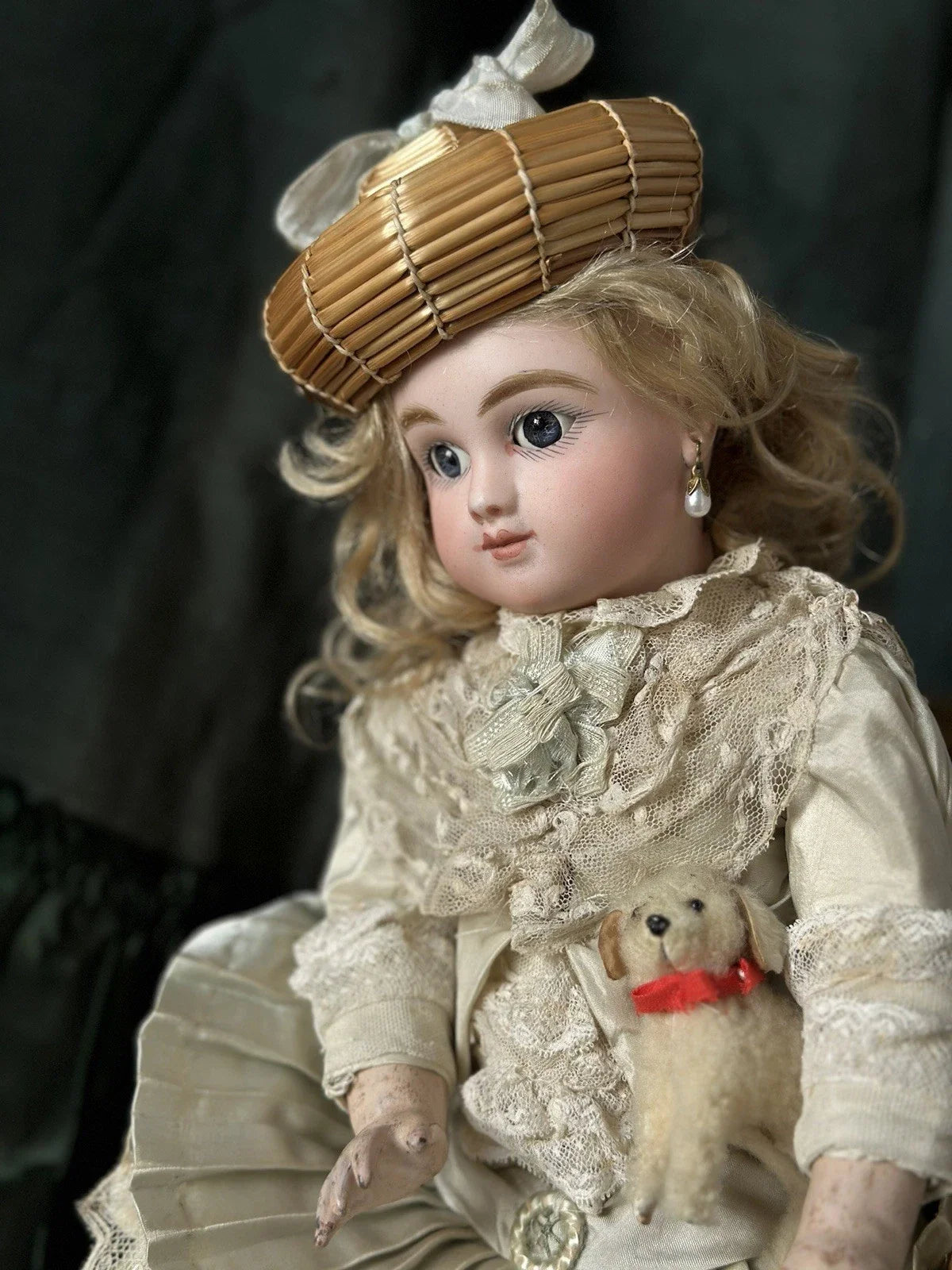 Poupée Ancienne En Porcelaine Steiner Figure C Bourgoin Bourrelet Antique Doll