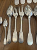 LOT COUVERTS ARGENT MASSIF 1097 G COLLECTION OU FONTE / ARGENTERIE ANCIENNE