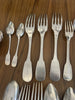 LOT COUVERTS ARGENT MASSIF 1097 G COLLECTION OU FONTE / ARGENTERIE ANCIENNE