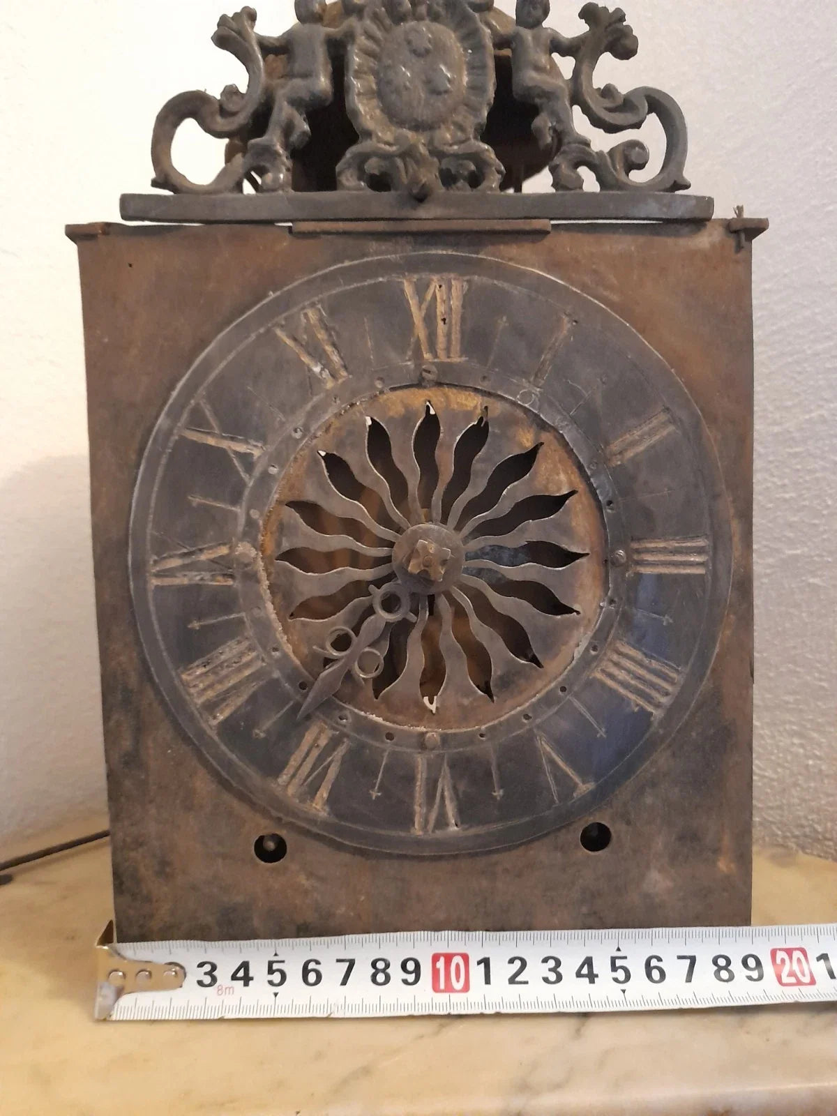 Ancien mouvement horloge comtoise mécanisme Uhr wall clock Wanduhr Pendel