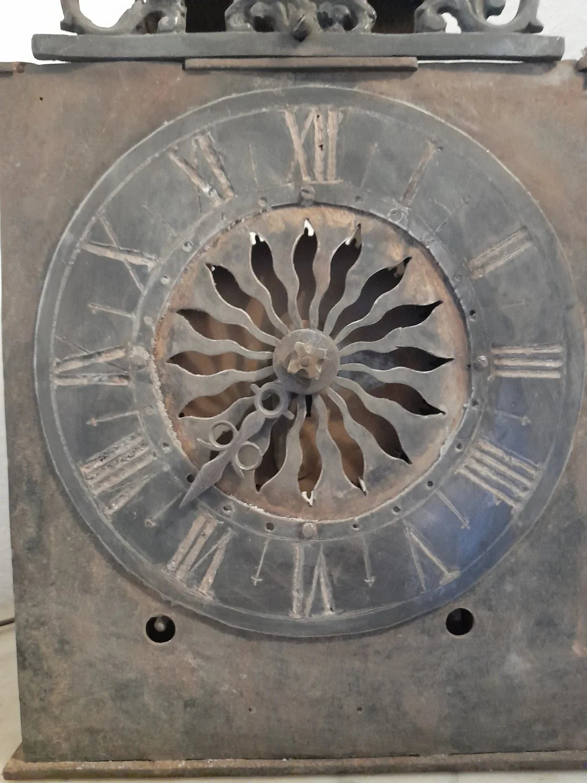 Ancien mouvement horloge comtoise mécanisme Uhr wall clock Wanduhr Pendel