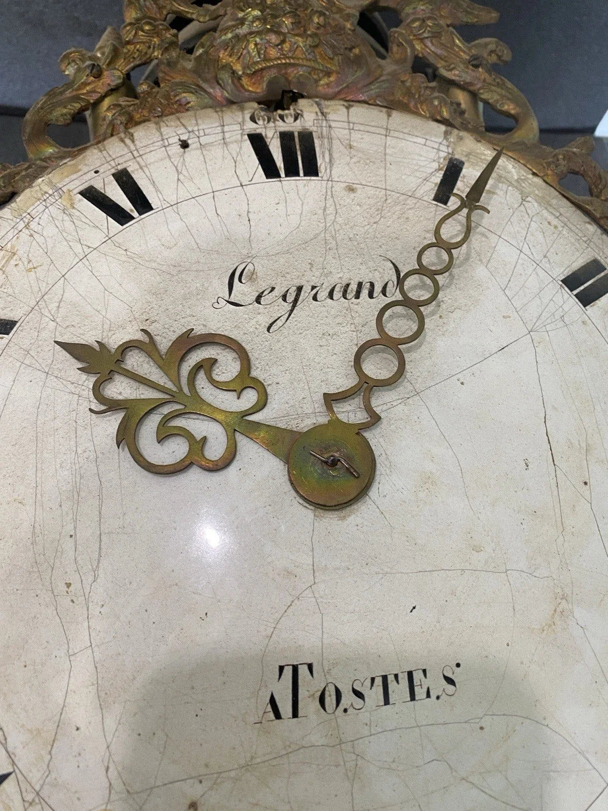 ANCIENNE HORLOGE LANTERNE A 2 CLOCHES 2 MARTEAUX XVIIIEME ANTIQUE CLOCK 18th