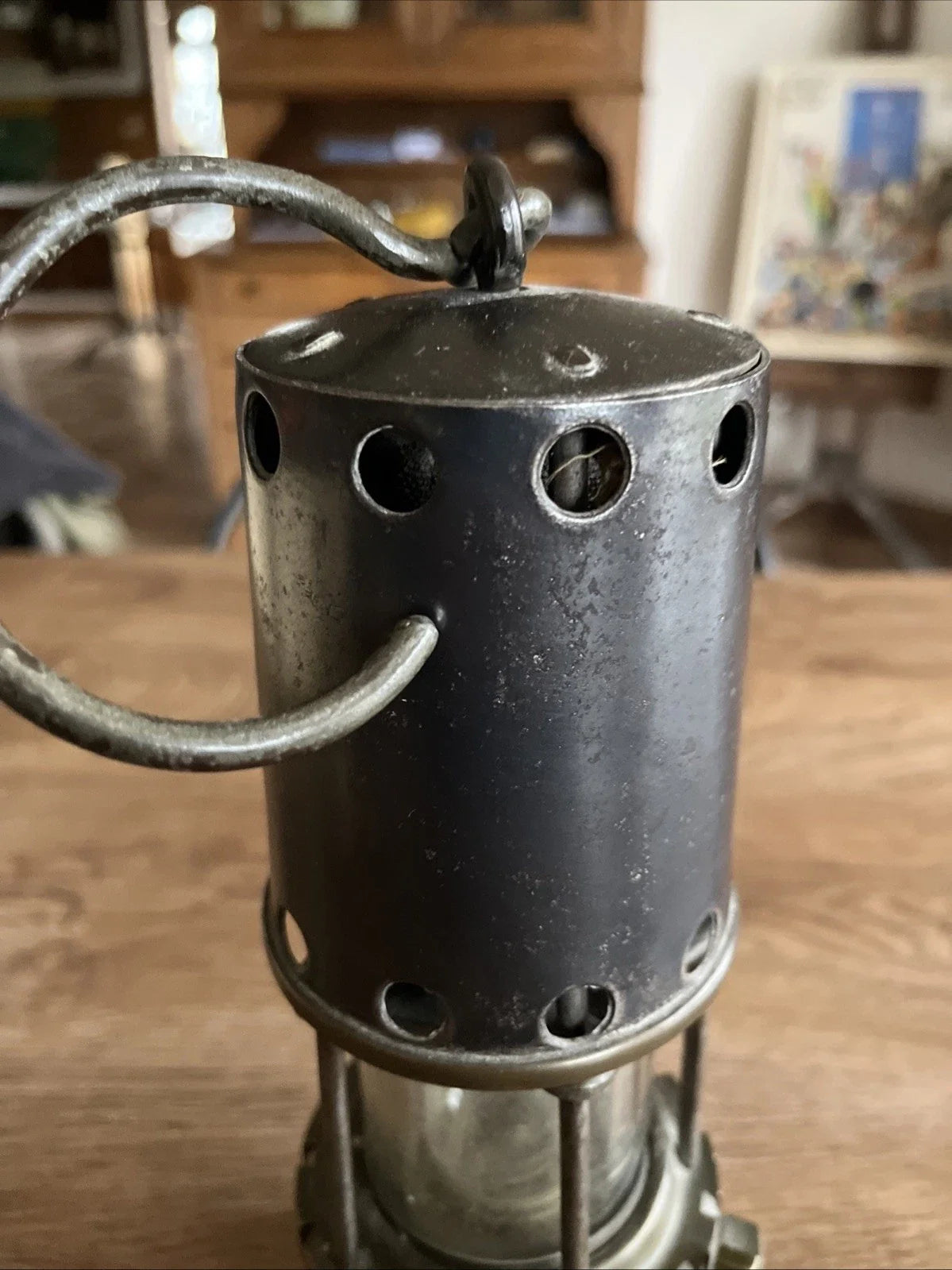 Ancienne Lampe De Mineur