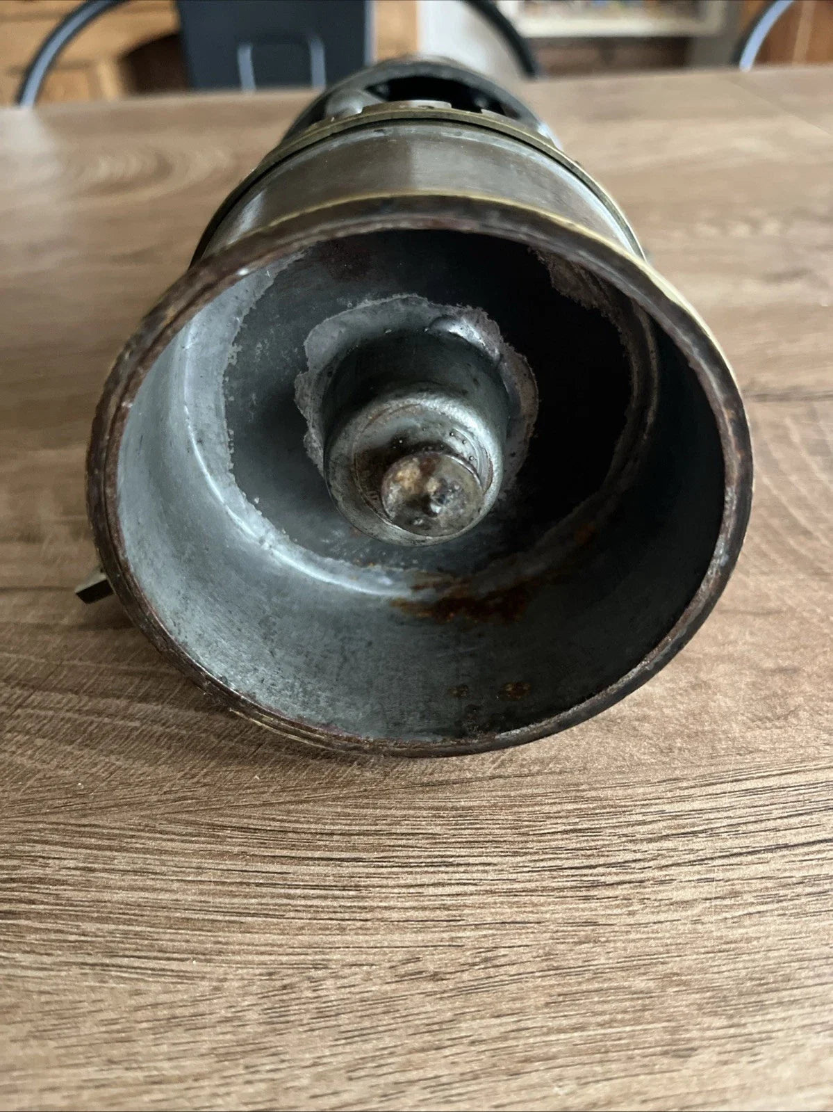 Ancienne Lampe De Mineur
