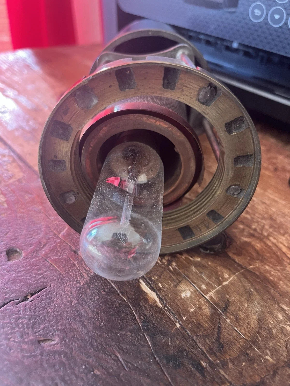 Ancienne Lampe De Mineur