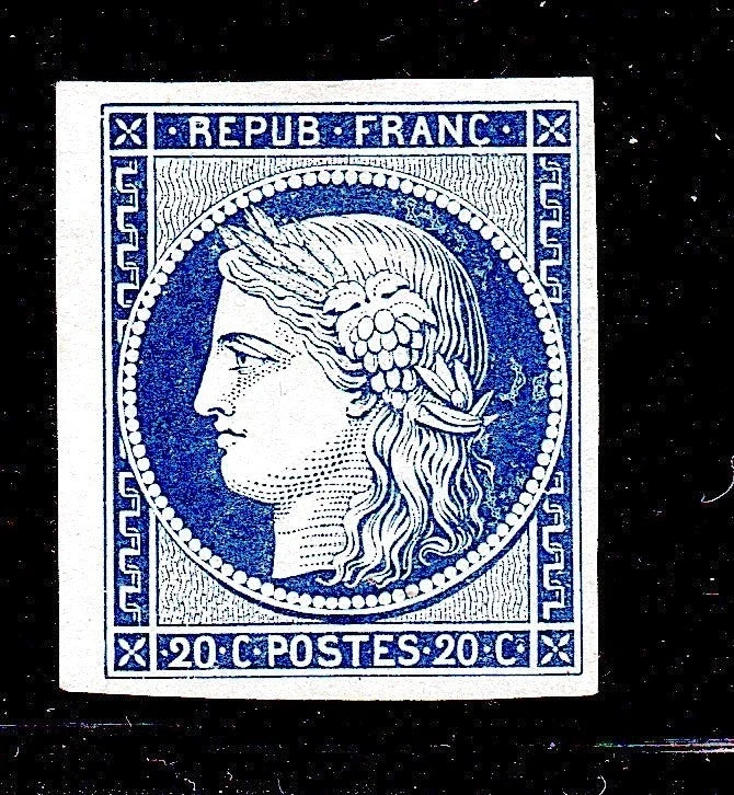 TIMBRE NON EMIS CERES No8 / 20C CERES NSG dit MARQUELET / SIGNE / COTE 3500E