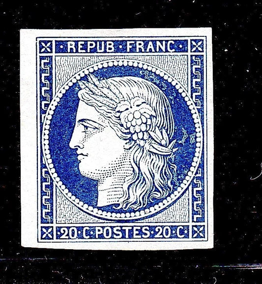 TIMBRE NON EMIS CERES No8 / 20C CERES NSG dit MARQUELET / SIGNE / COTE 3500E