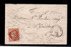 TIMBRE 1F VERMILLON VIF sur LETTRE / autenthique de SPERATI / RARISSIME