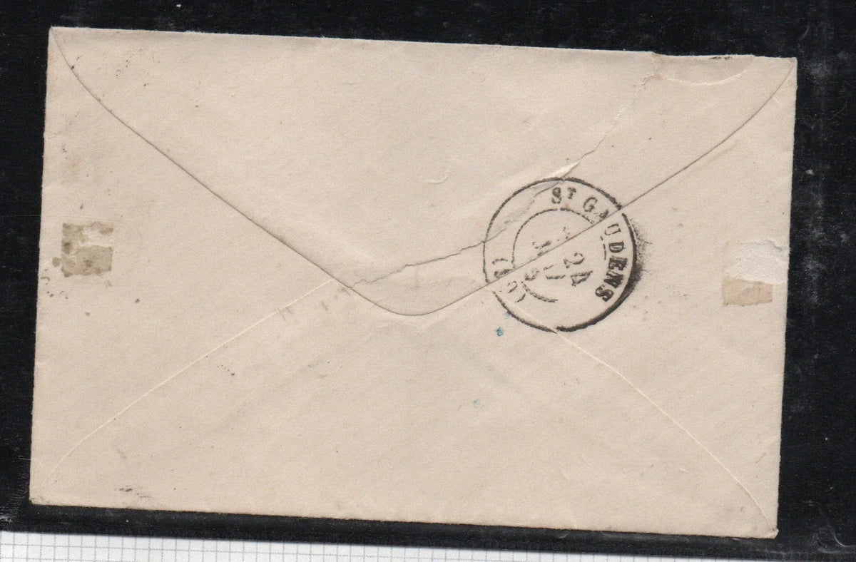 TIMBRE 1F VERMILLON VIF sur LETTRE / autenthique de SPERATI / RARISSIME
