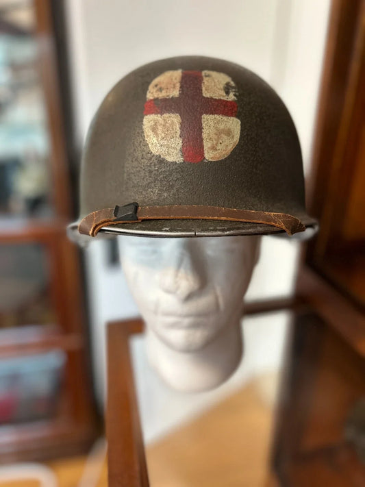 CASQUE AMÉRICAIN, M-1 US WW2 Infirmier Ambulancier Medecin Medic Nurse paramedic