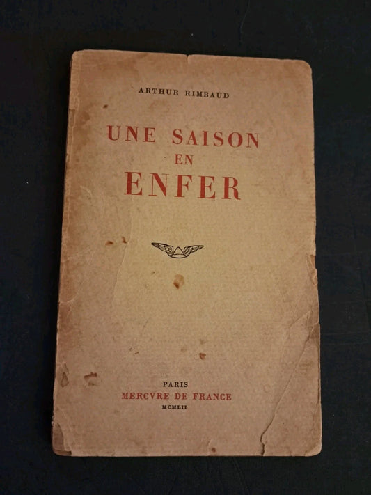 Livre Très Rare . Une Saison En Enfer . Arthur Rimbaud