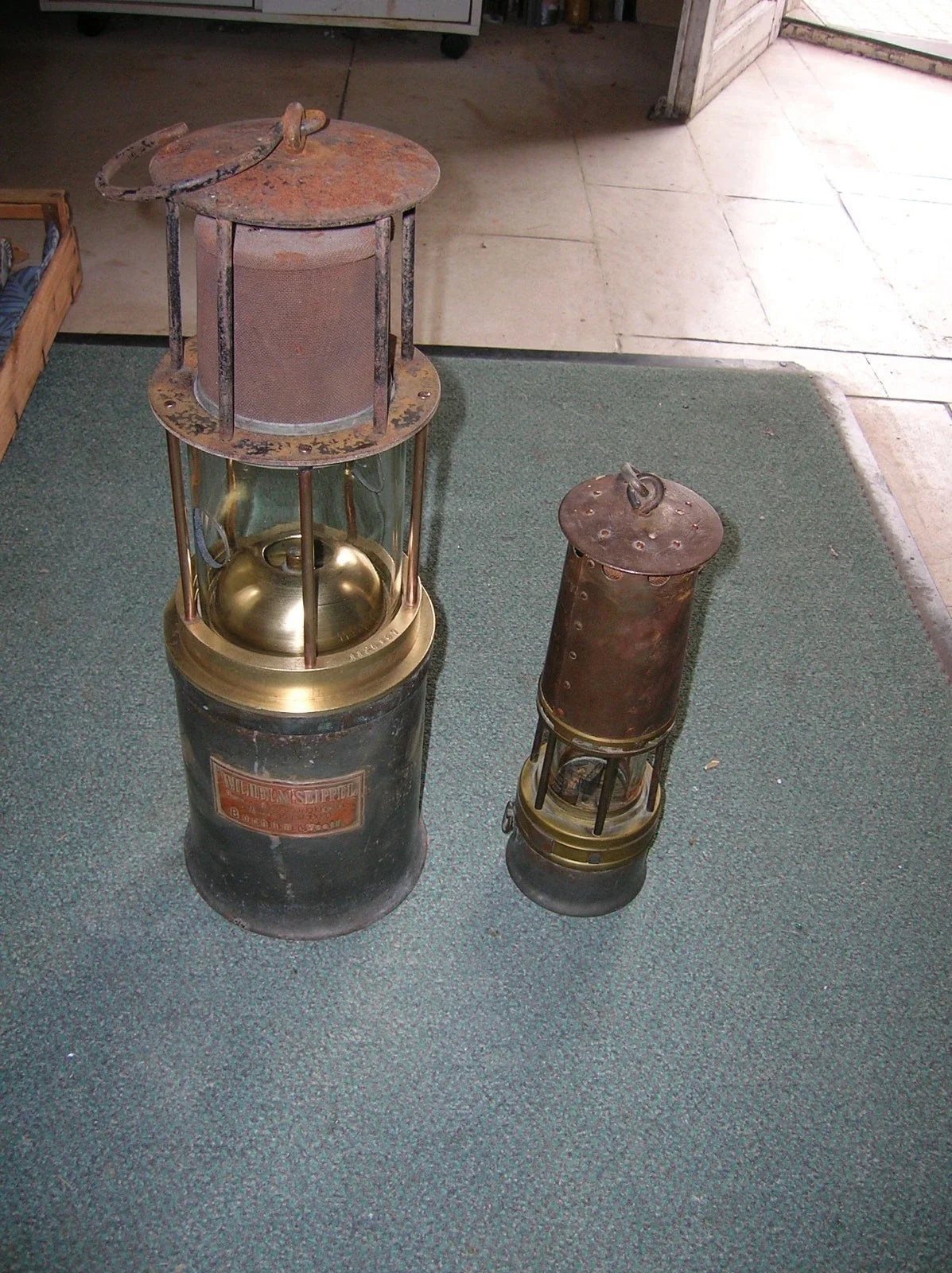ANCIENNE LAMPE DE MINE SIEPPEL