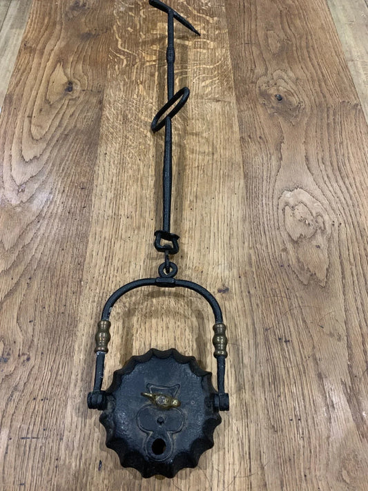 Rare lampe de mineur dite rave modèle 16 pans