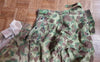 Ensemble HBT US veste + pant. réversible camouflé USMC Armée française Indochine