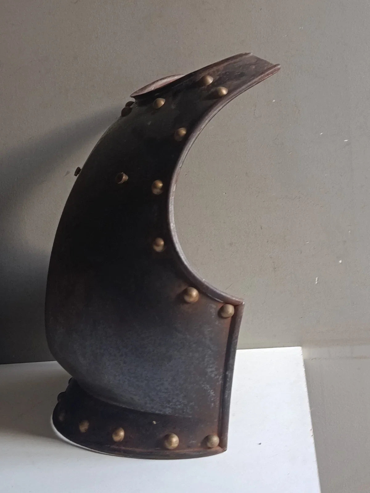 CUIRASSE ANCIENNE AVEC TETE DE LIONS OFFICIER EMPIRE CUIRASS BREASTPLATE
