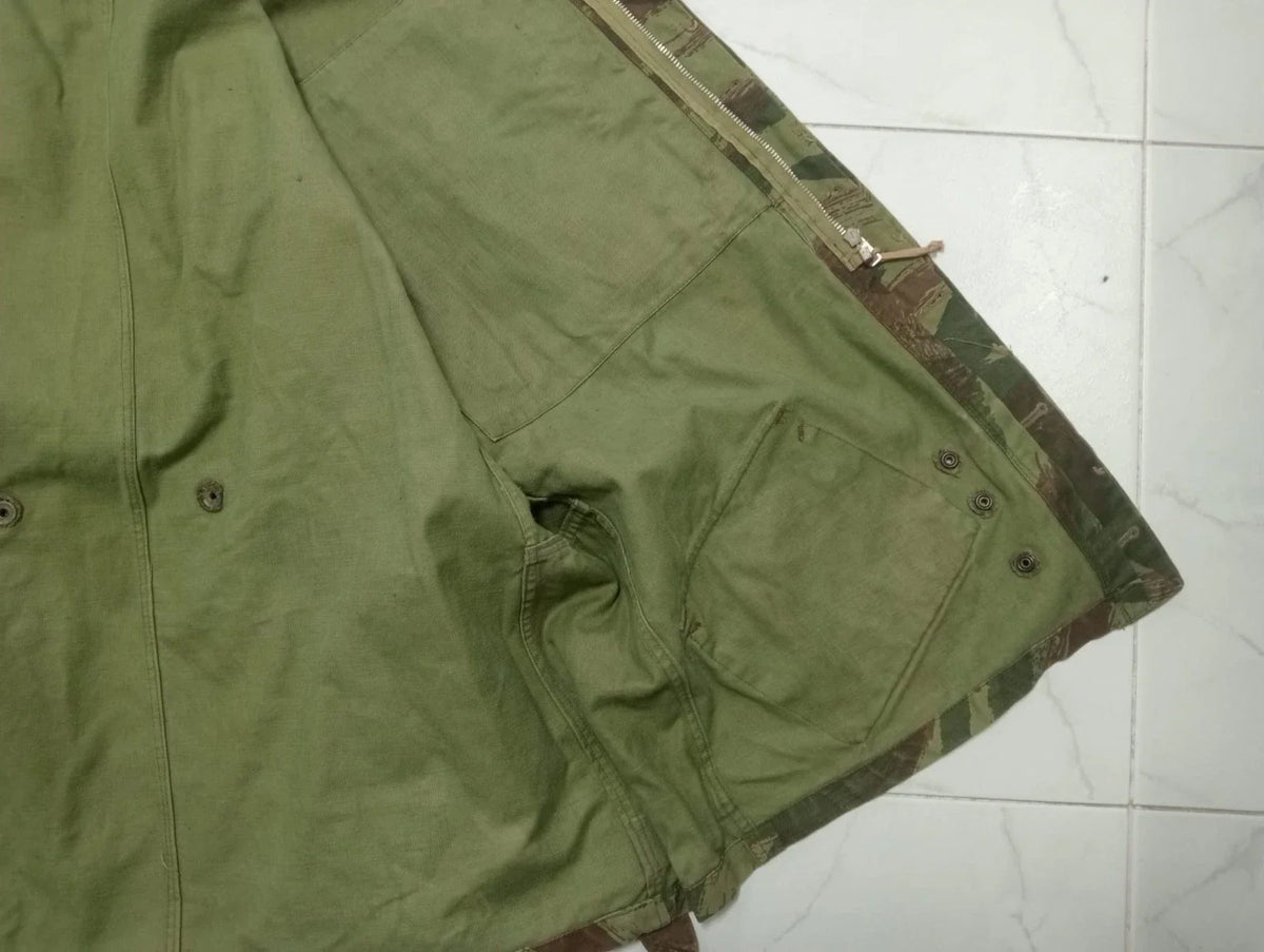 VESTE CAMOUFLÉ TAP PARACHUTISTE 47/53 EN PARFAIT ÉTAT ALGERIE INDOCHINE