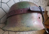 COQUE CASQUE ALLEMAND - PEINTURE CAMOUFLEE - WW2 - HEER - NORMANDIE