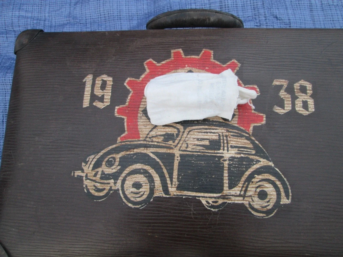Rare Valise ww2 WWII Allemand Volkswagen KDF WAGEN 1938 1940 1944 Coccinelle VW