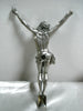 ANCIEN RARE CRUCIFIX CHRIST ARGENT MASSIF STATUE RELIGIEUSE JESUS 251 grs