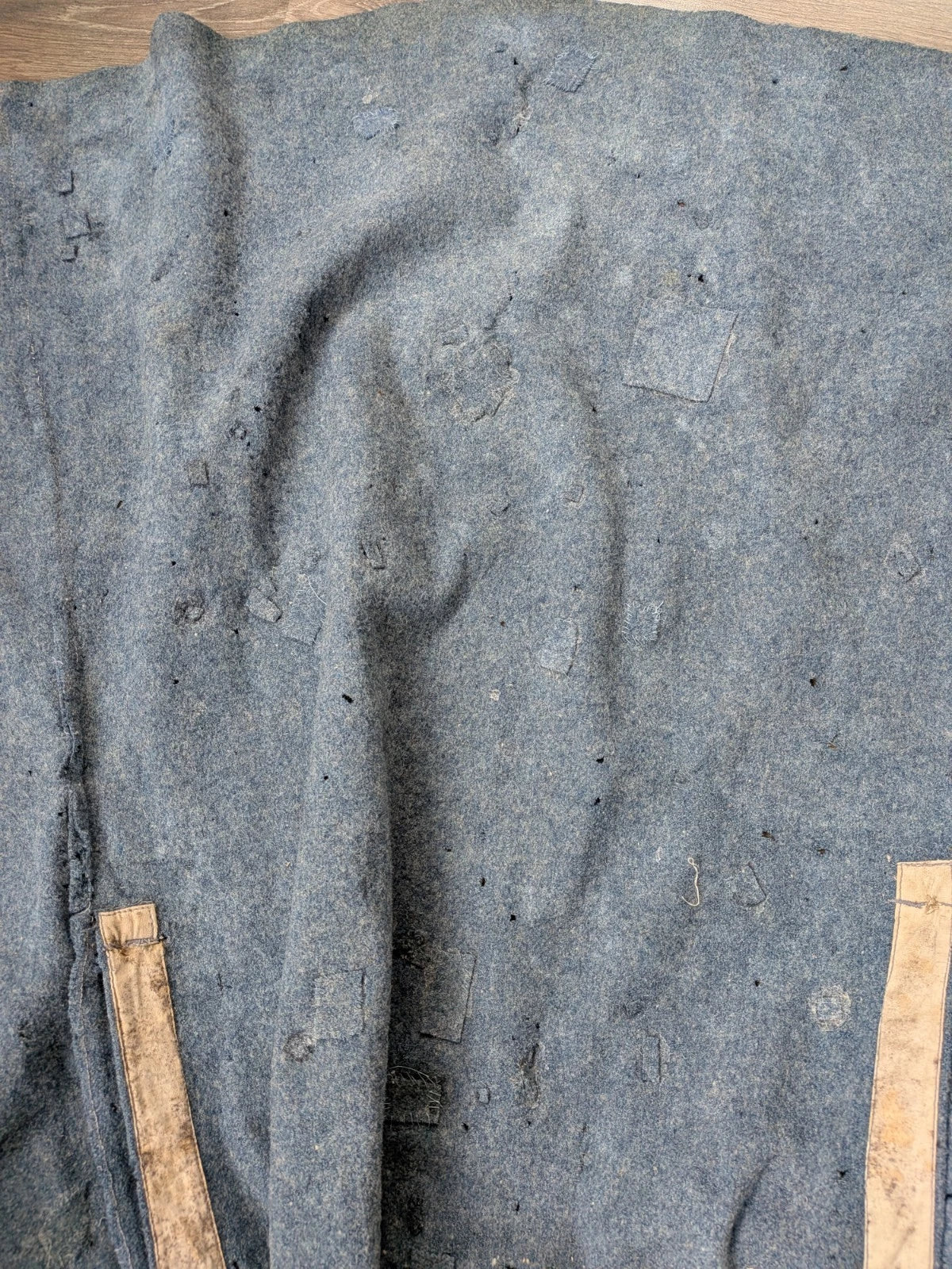Lot Poilu 14/18 Capote Bleu Horizon Casque Adrian Modèle 1915 Cartouchière