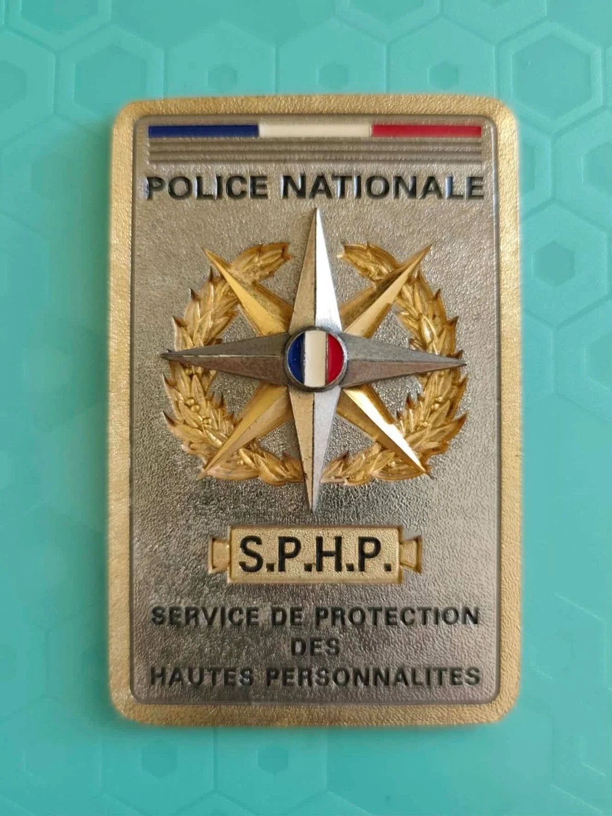 Plaque de ceinture service de protection des hautes personnalités sphp police