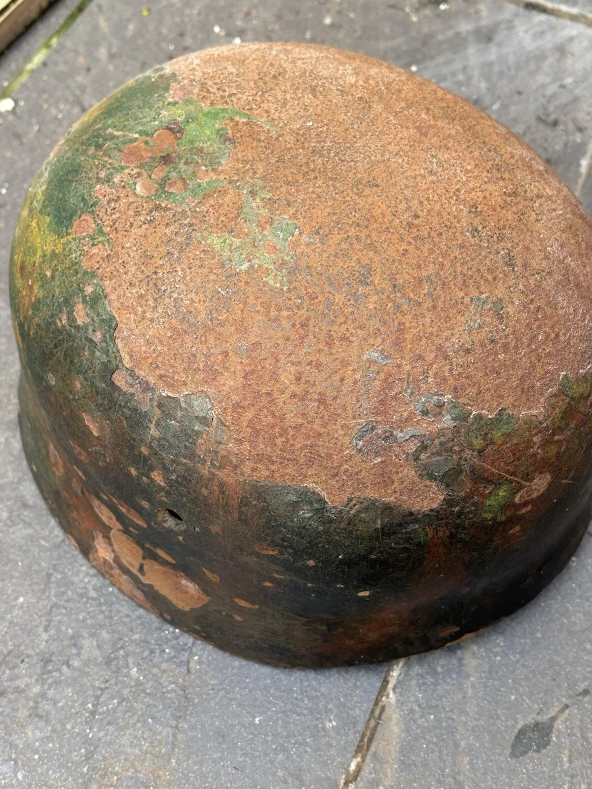 Casque Para Allemand Ww2 Militaria No Us Rare Authentique Mannequin
