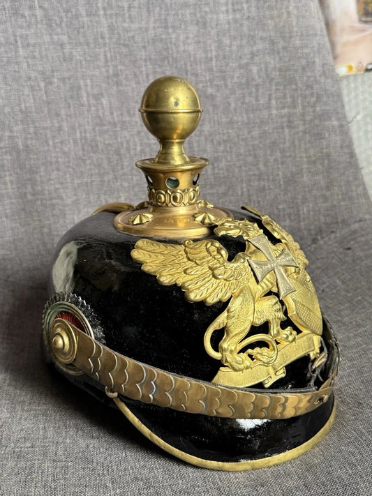 casque a pointe officier artillerie de réserve badois mle 1895