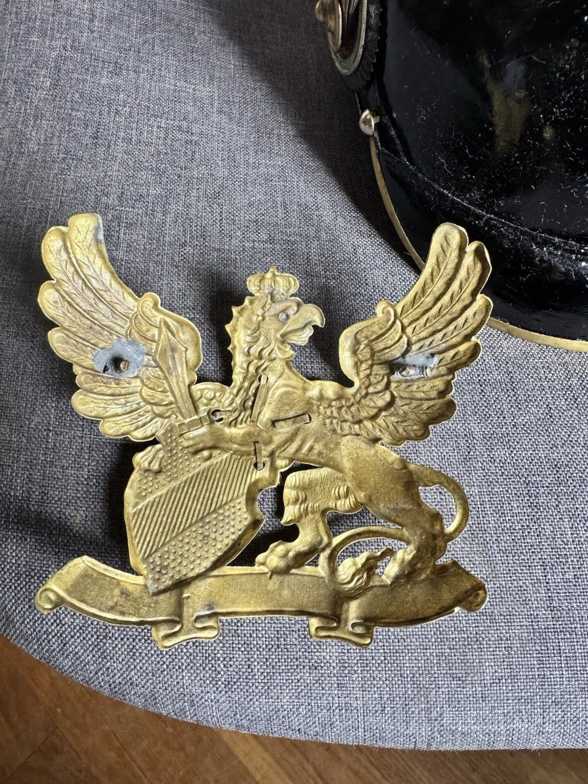 casque a pointe officier artillerie de réserve badois mle 1895