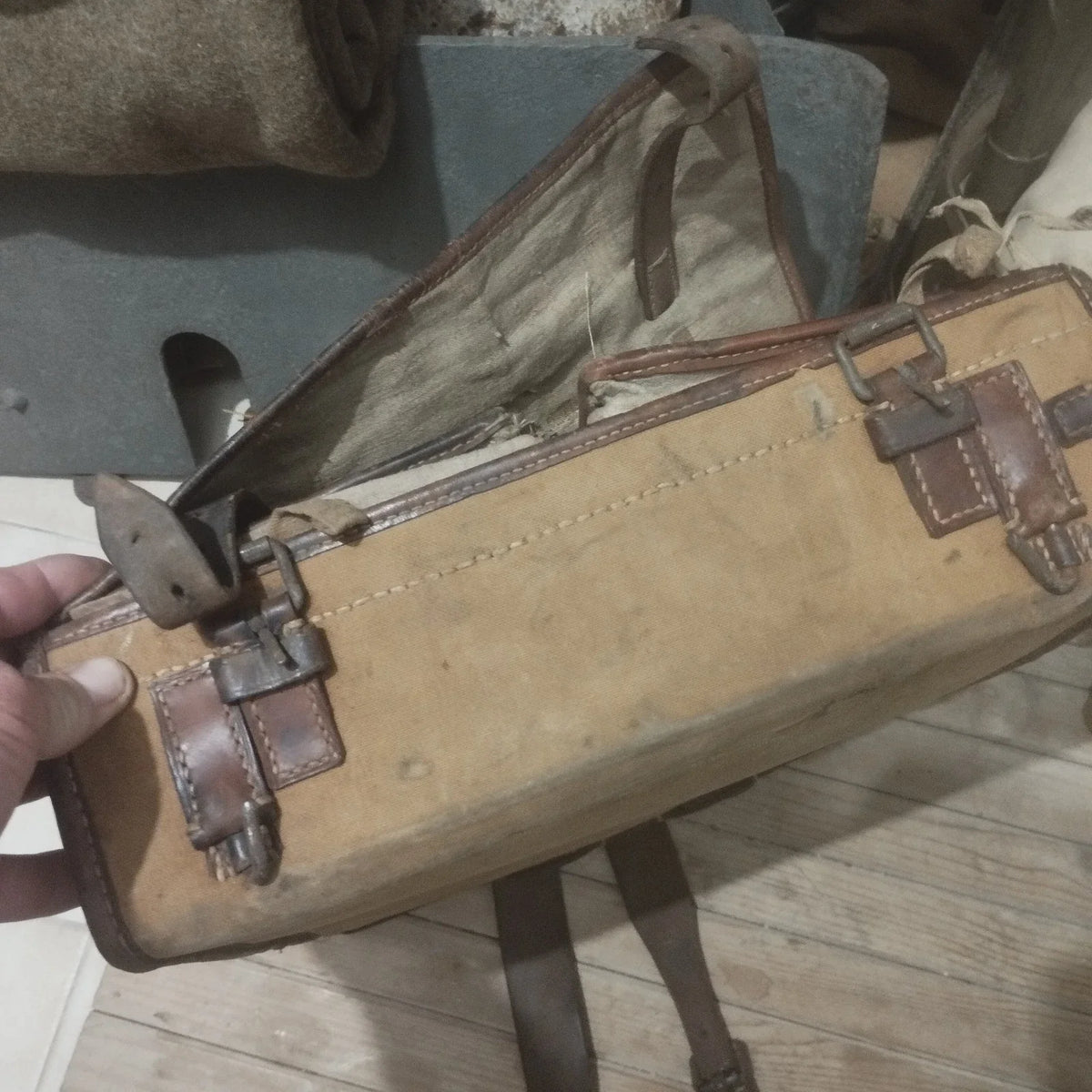 WW1/ Exceptionnel tornister médical infirmier complet en TBE landser WK1
