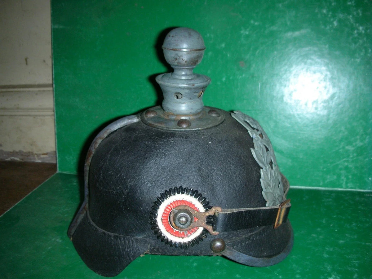 RARE CASQUE A POINTE ARTILLEUR HESSOIS 1915