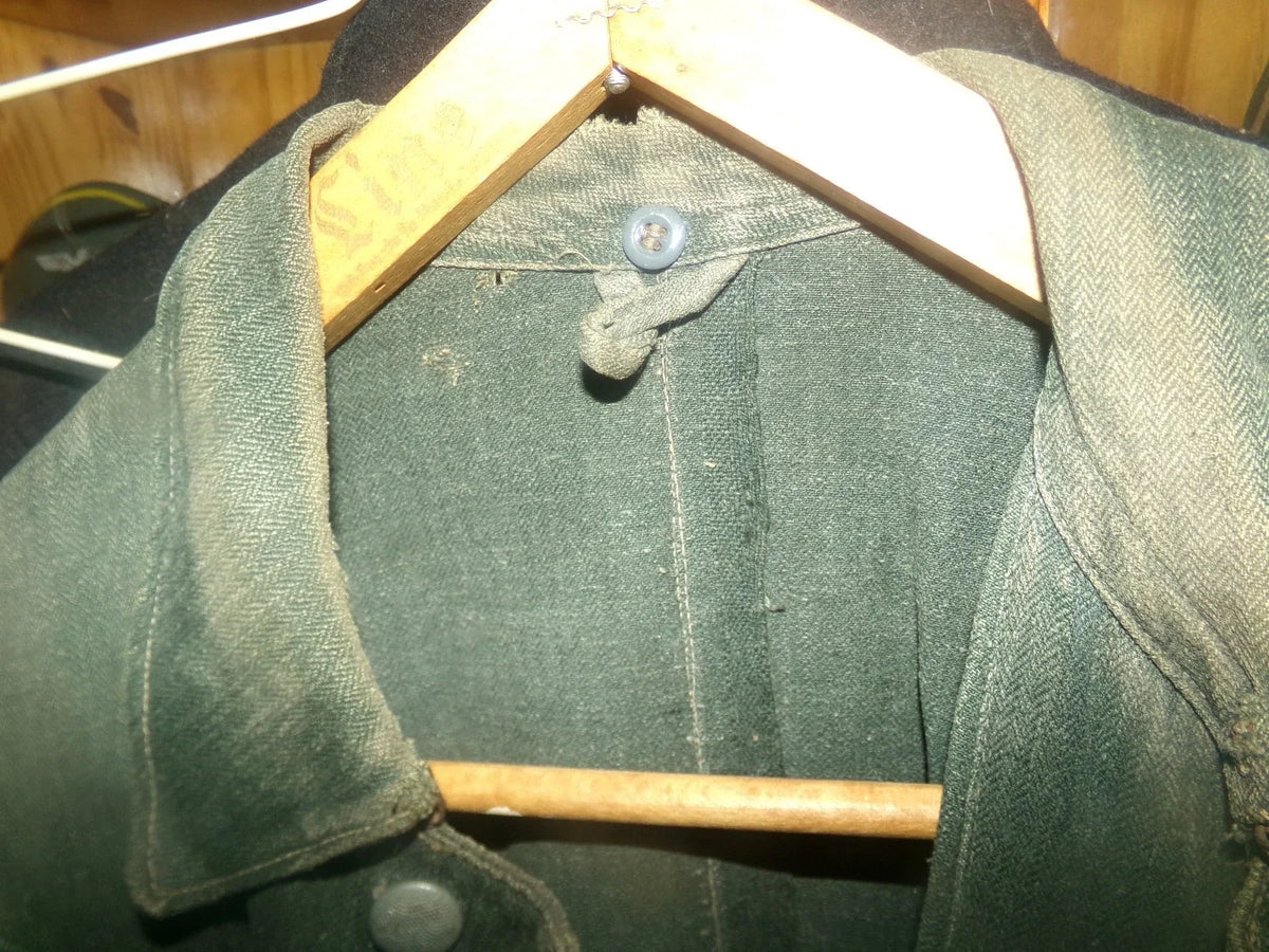 Veste drillich allemande état correct 44 cms à épaule ww2 capturé par ffi