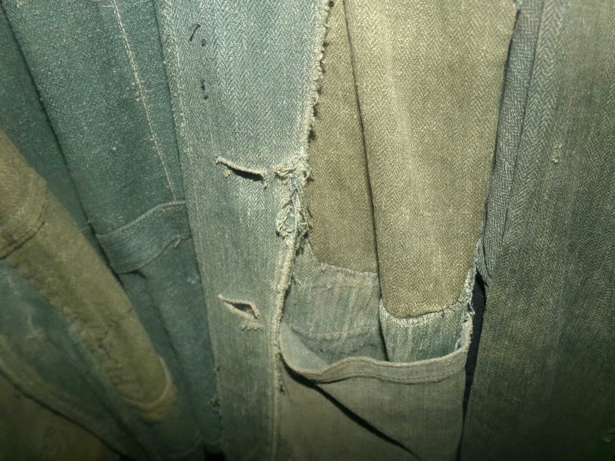 Veste drillich allemande état correct 44 cms à épaule ww2 capturé par ffi