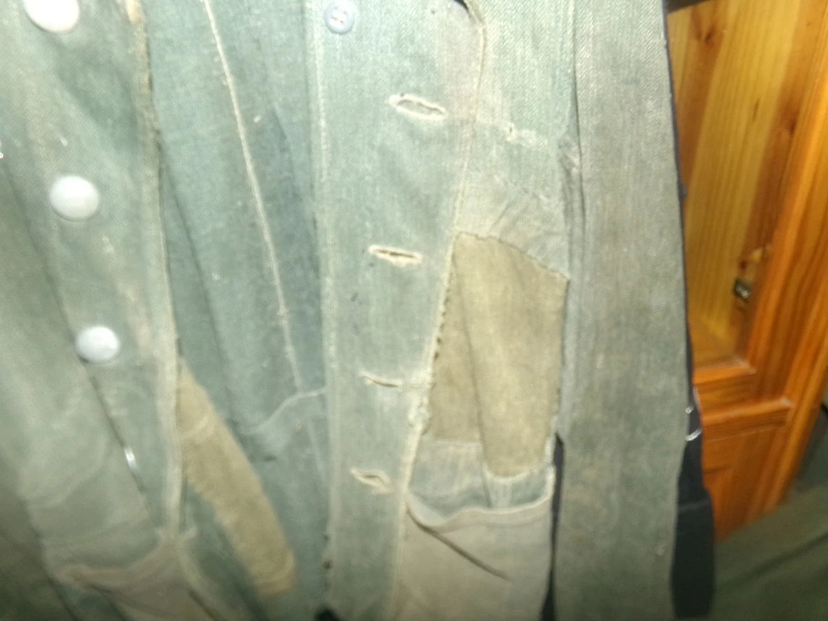 Veste drillich allemande état correct 44 cms à épaule ww2 capturé par ffi