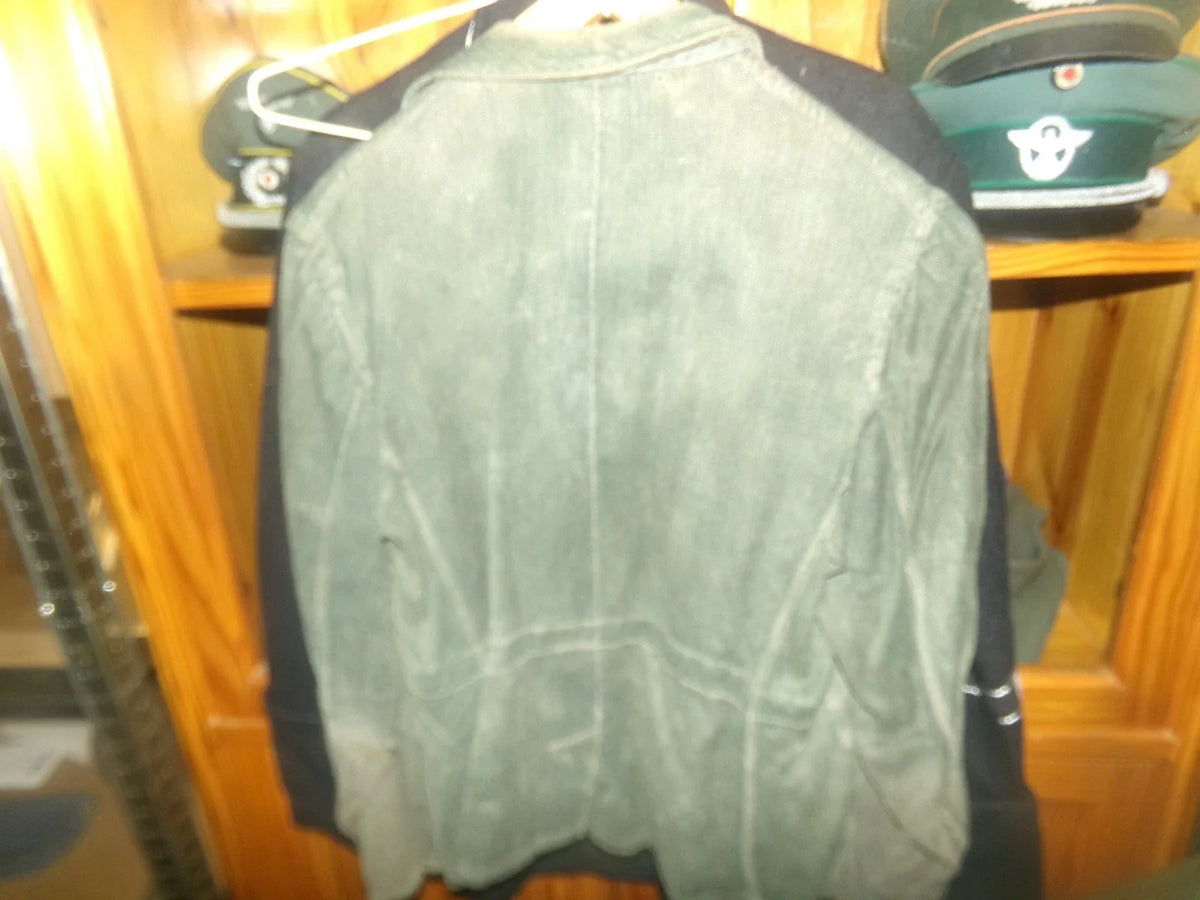 Veste drillich allemande état correct 44 cms à épaule ww2 capturé par ffi