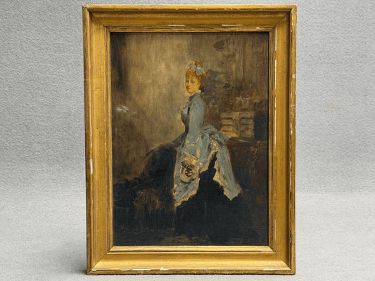 Tableau ancien impressionniste la parisienne edouard manet