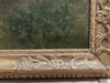 Tableau ancien impressionniste portrait de jeune fille pensive signé C.PISSARRO