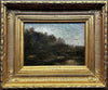 COROT Camille Tableau Ancien Signé Paysage École de Barbizon Peinture Cadre 19èm