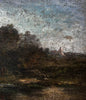 COROT Camille Tableau Ancien Signé Paysage École de Barbizon Peinture Cadre 19èm
