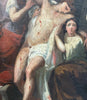 Tableau Ancien Huile Toile Scène Religieuse Saint Sebastien Romantique XIXe