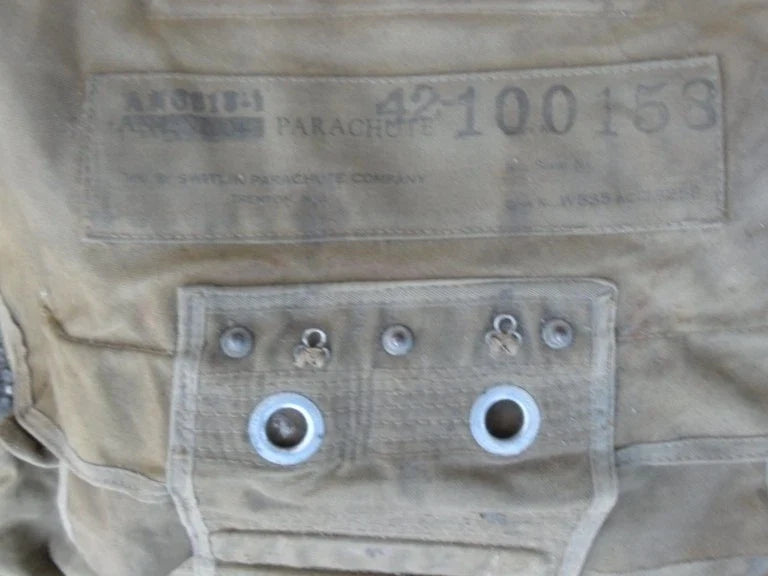 WW2 musette militaire de parachute SWITLIK AN-6515 US CORPS ARMY