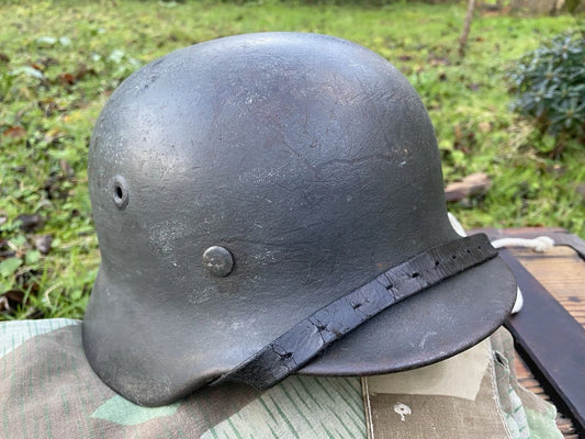 Casque allemand ww2 M40 complet d'origine