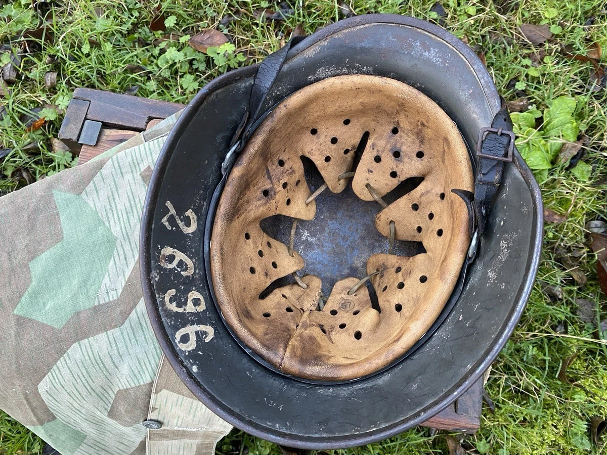 Casque allemand ww2 M40 complet d'origine