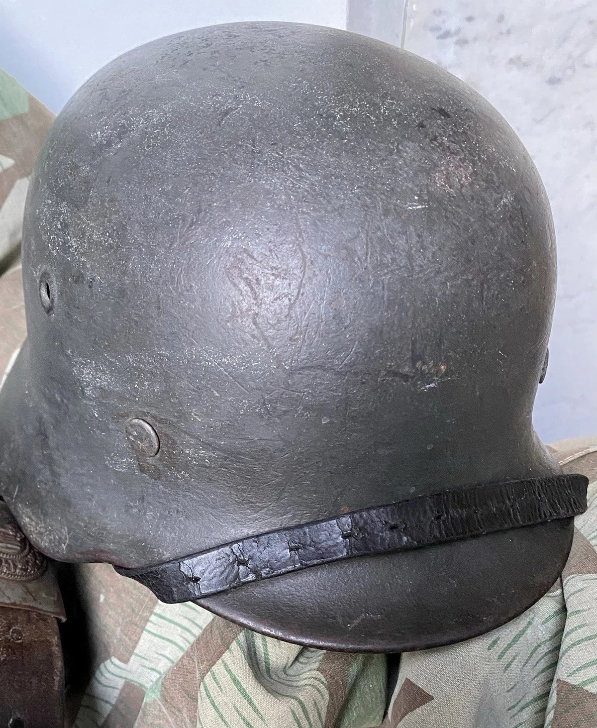 Casque allemand ww2 M40 complet d'origine