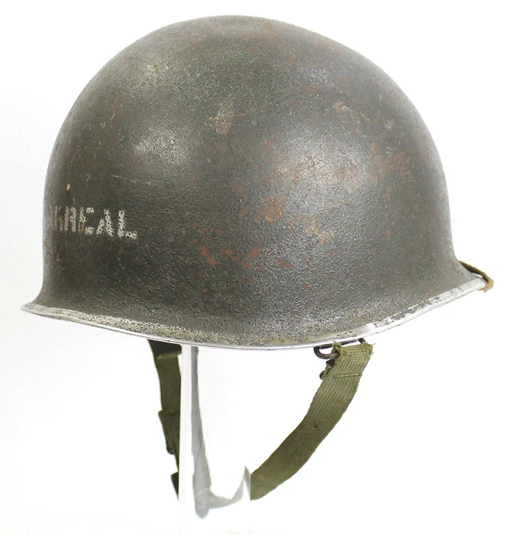 Casque USM1 Nominatif - US ARMY WW2 ( matériel original )