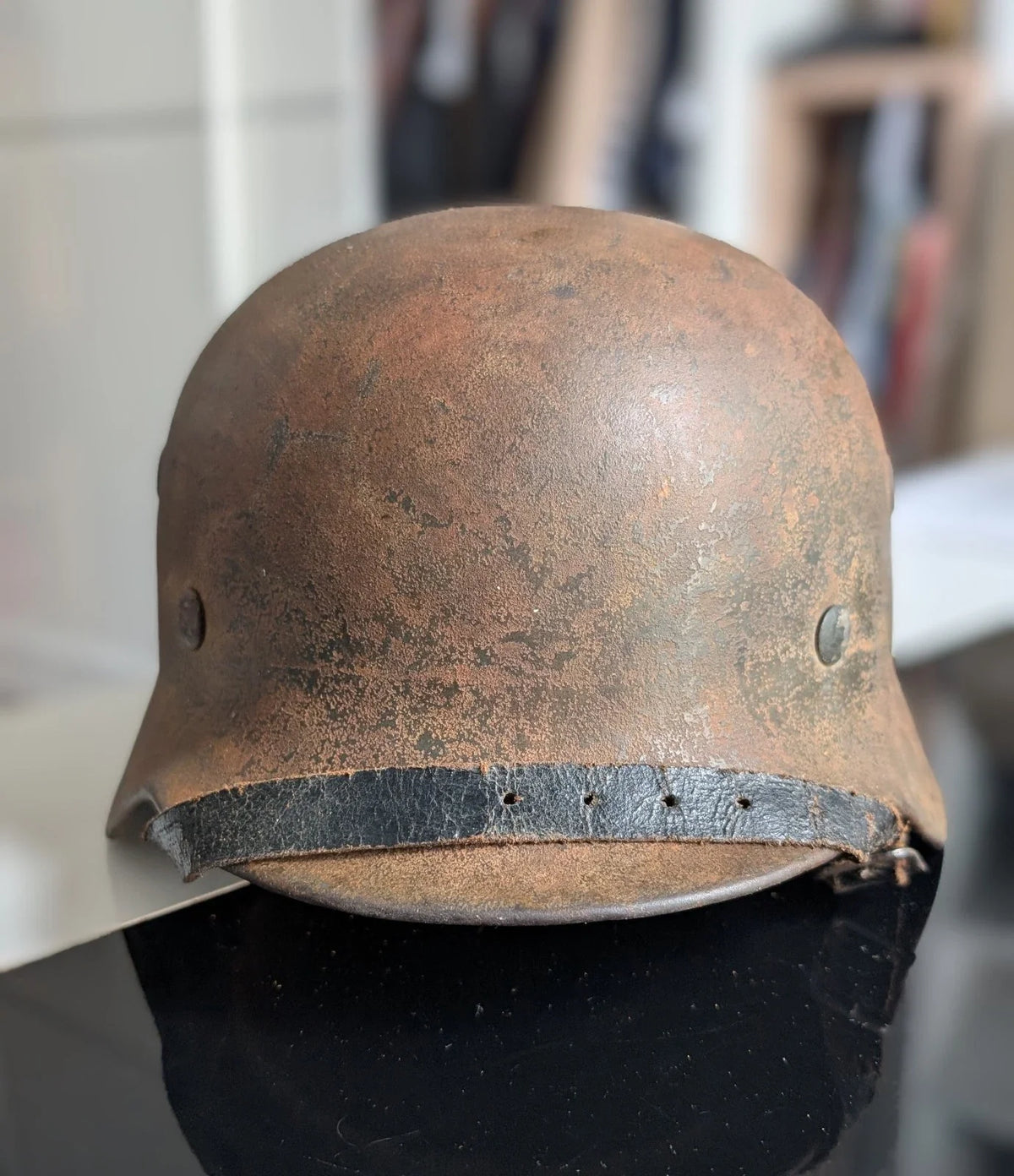 Stahlhelm M40 SE62 Original Casque Allemand WW2