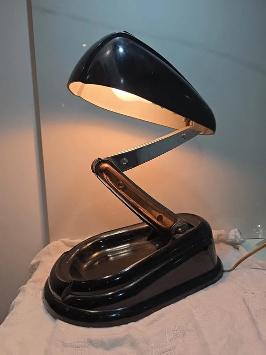 RARE Lampe Jumo " Lucidus Bloc " Bolide 1945 Authentique Art Déco